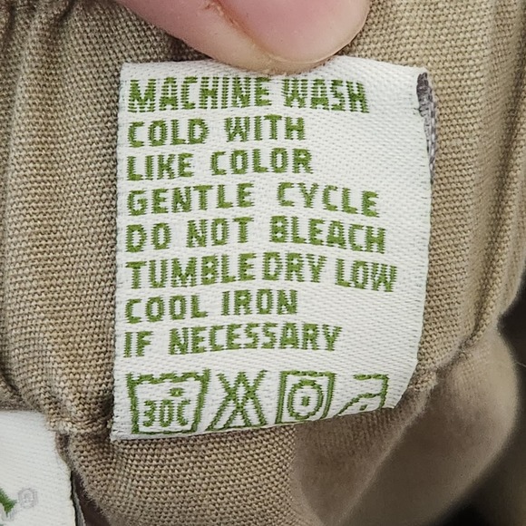 Orvis Tan A-Line 100% Cotton Pull on Women's Plus Size Skirt 18 - Picture 4 of 8